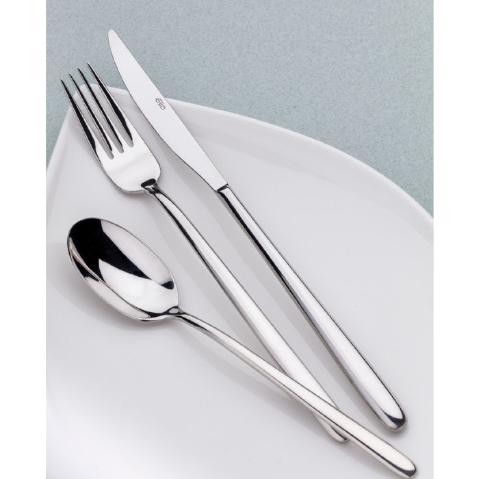 Elia Linear 24 Piece 18/10 Stainless Steel Cutlery Set, Service for 6